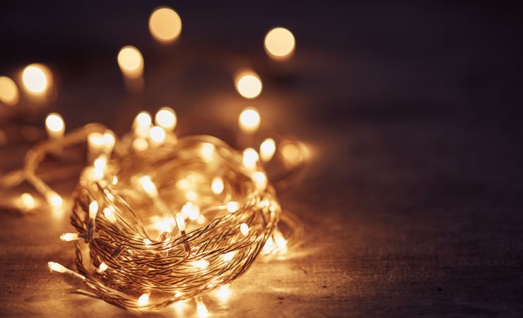 catena di luci di Natale