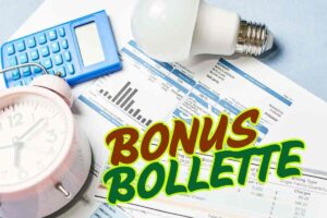 documento, sveglia, calcolatrice, lampadine e scritta