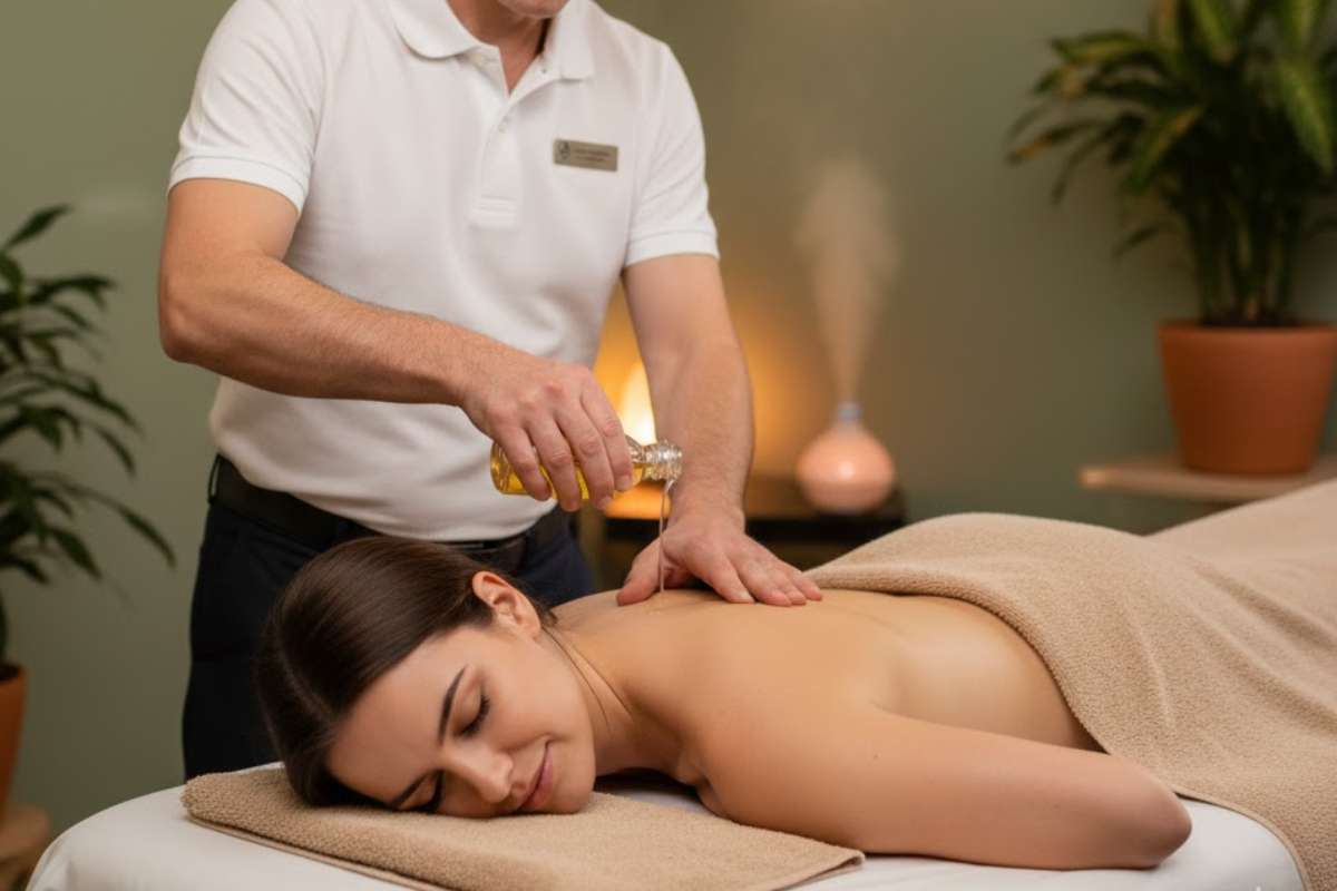 Massaggio in un centro