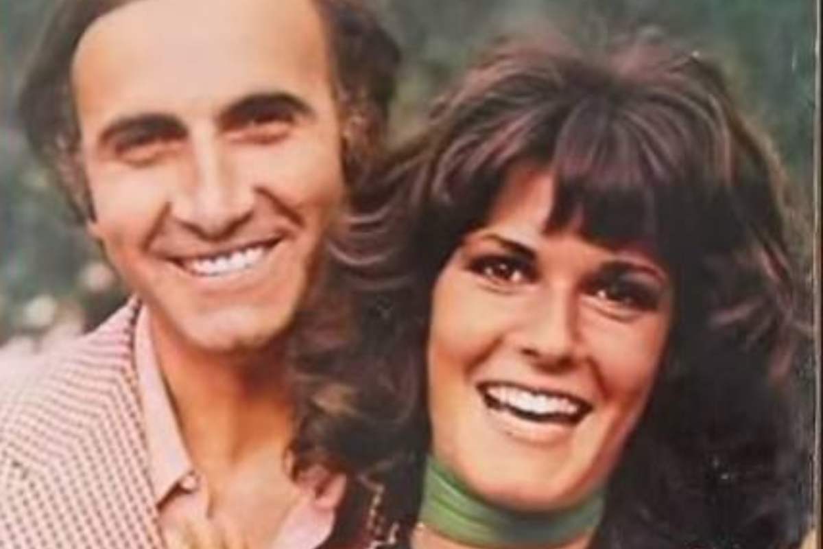 Mita Medici con Pippo Baudo sulla copertina di una rivista anni Settanta