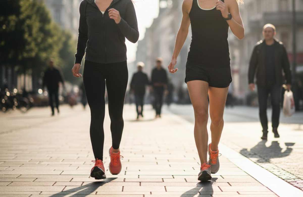 Ragazze che camminano in strada