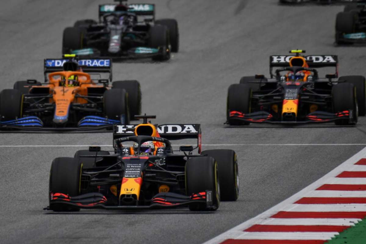 Le vetture di F1 in pista