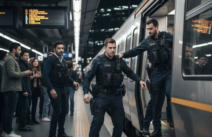 Polizia sul treno
