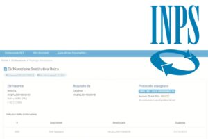 screen video youtube di come si compila isee online e logo inps