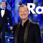 amadeus e logo rai con x rossa sopra