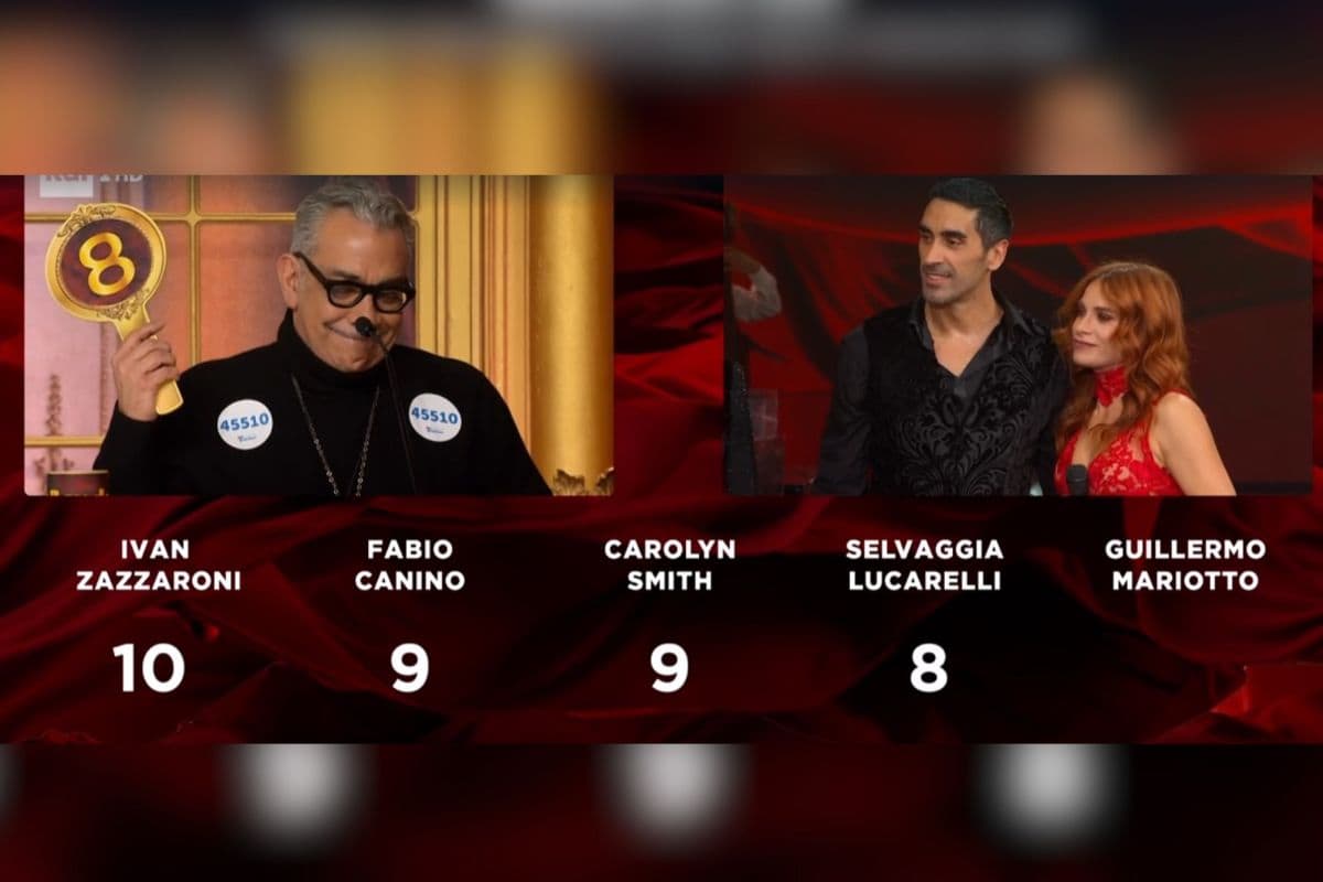 momento del voto di mariotto alla coppia di Filippo Magnini