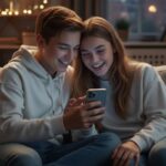 Ragazzi che controllano i social