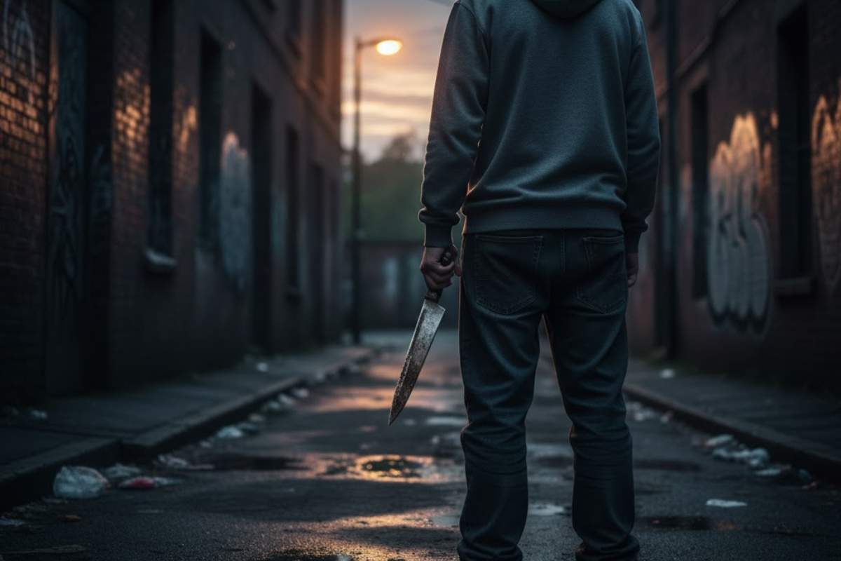 Ragazzo con coltello