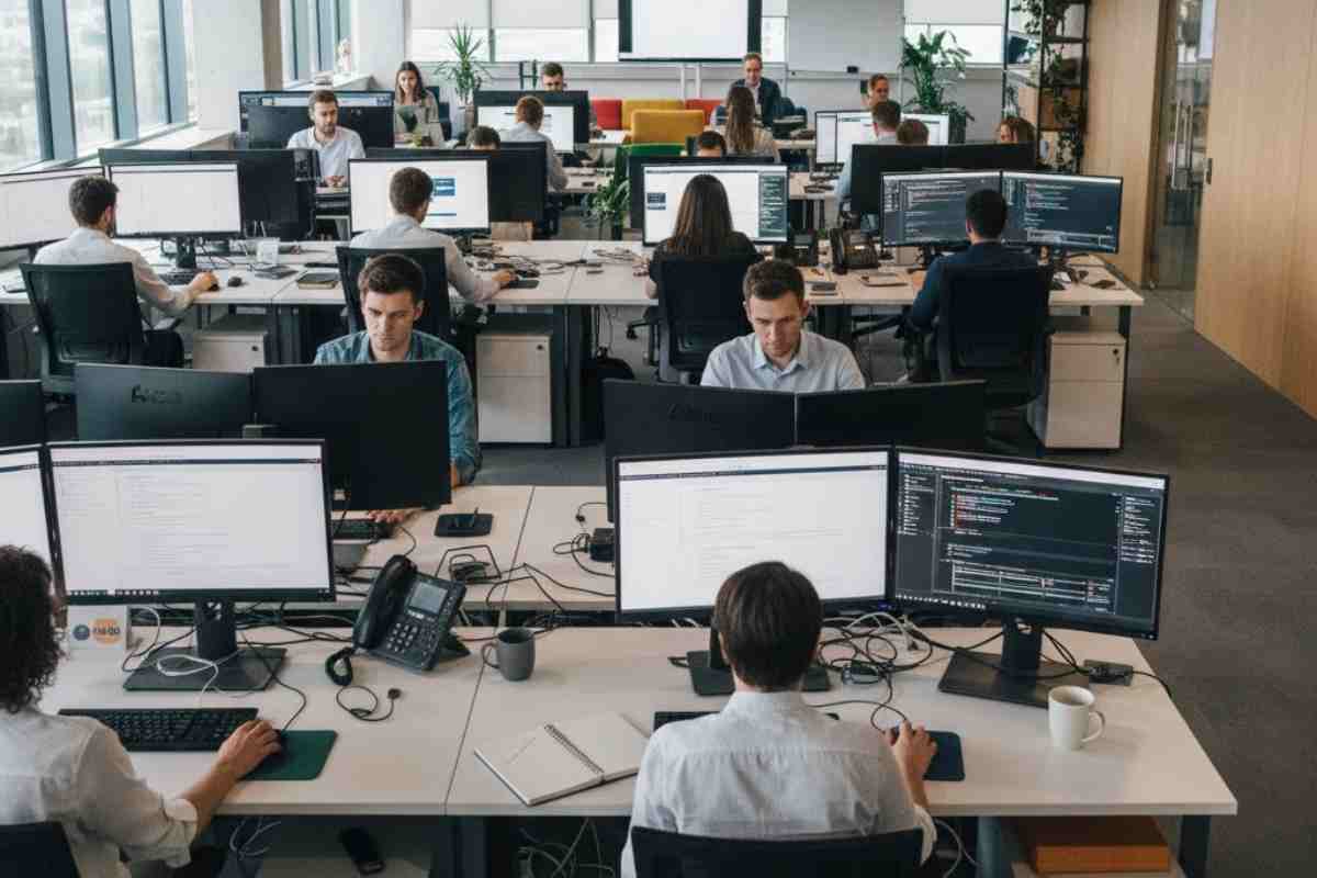 Gruppo di lavoratori 