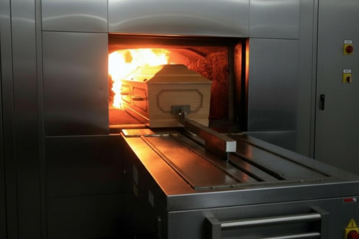 una cremazione