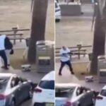 Il momento in cui Amhed al Amhed ferma uno dei terroristi