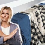 panni su termosifone donna con braccia sbarrate