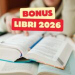 libri scolastici e scritta "bonus libri 2026"