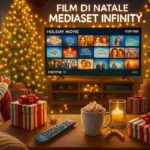 disegno ragazza che guarda film natalizi