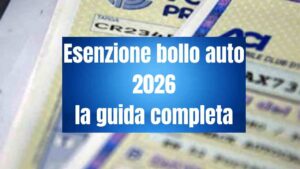 esenzione bollo auto 2026 guida completa cityrumors.it