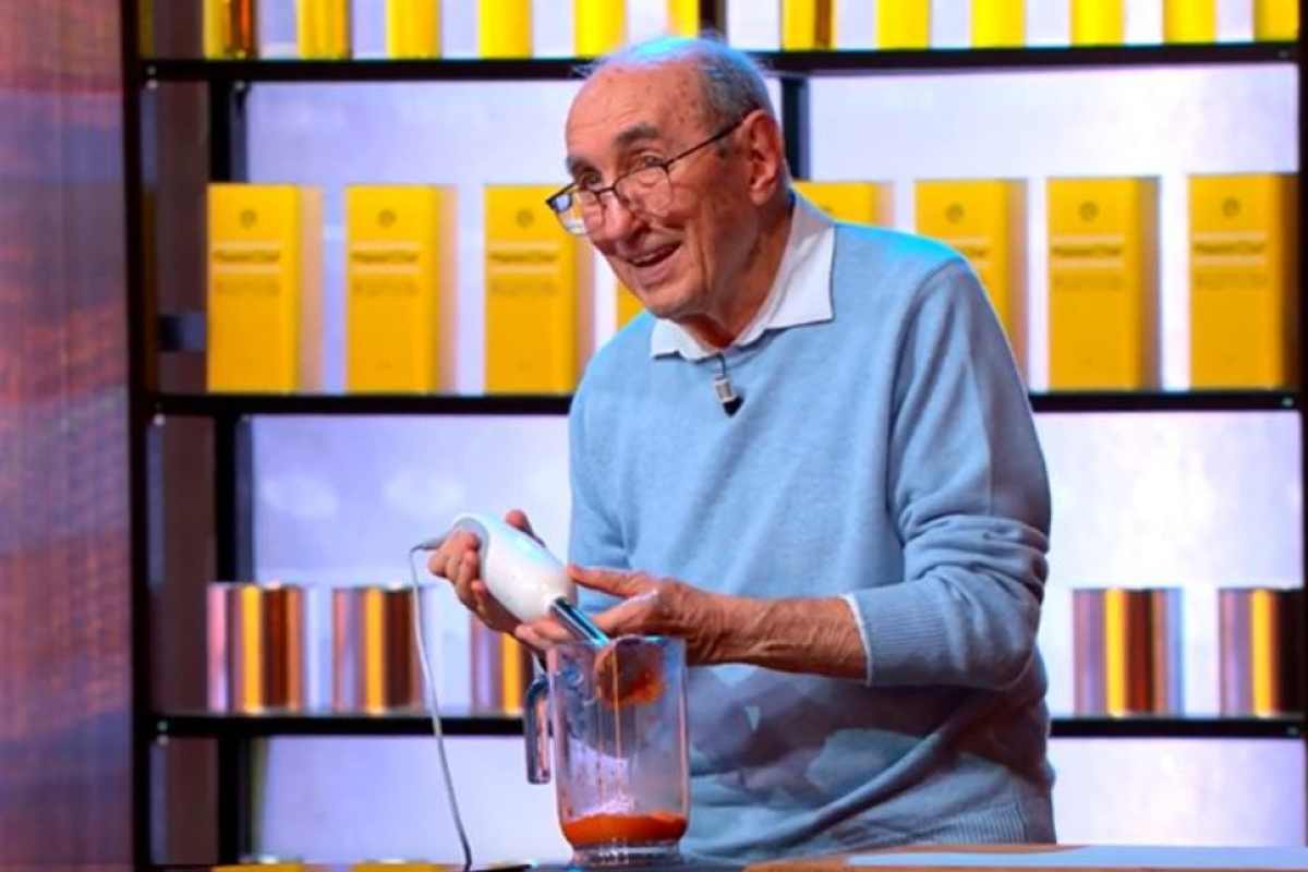 luciano del rio durante la puntata di masterchef