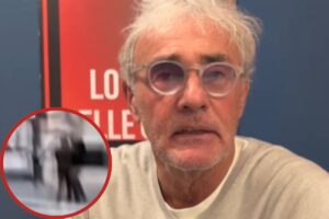 massimo giletti e screen del video dell'aggressione