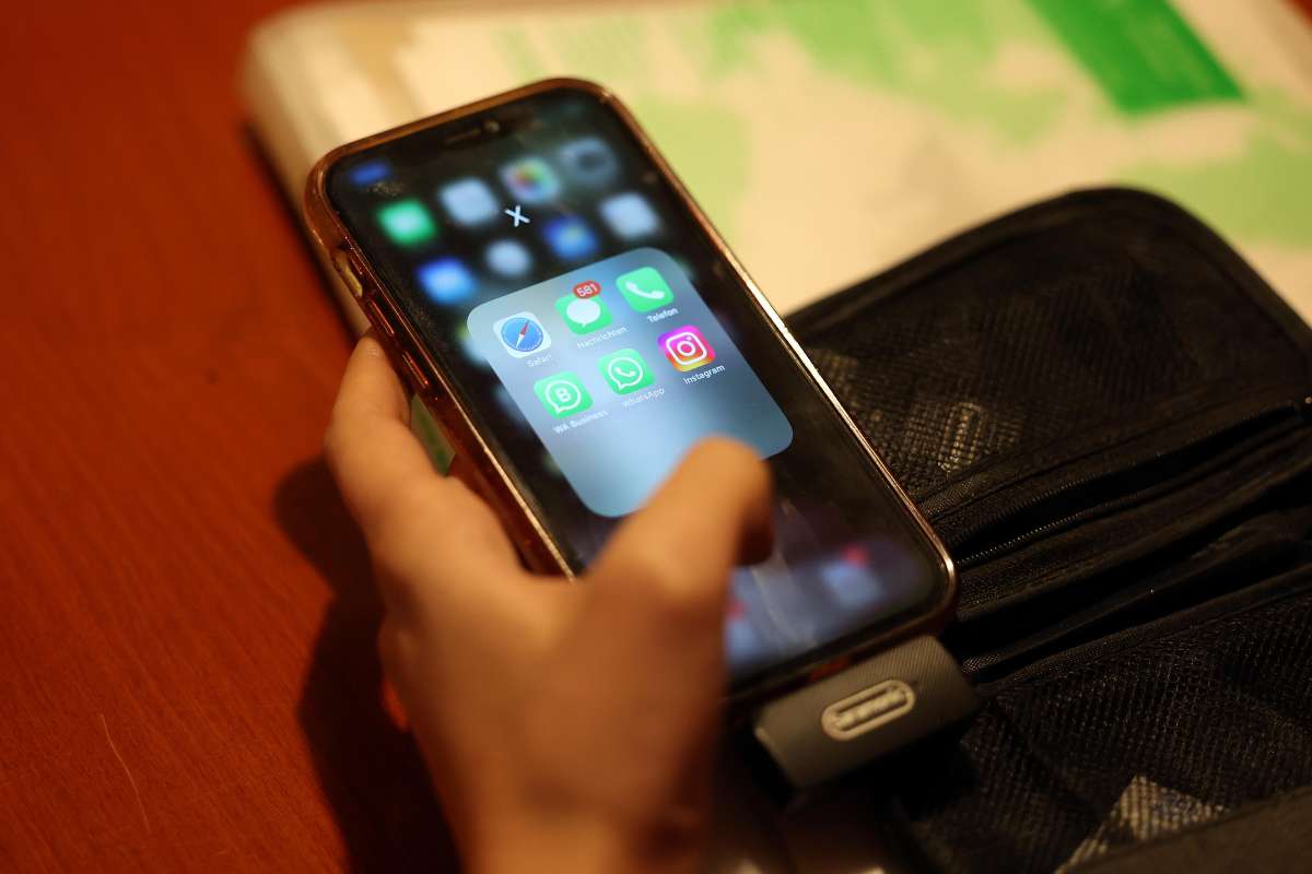 Un telefonino con le applicazioni