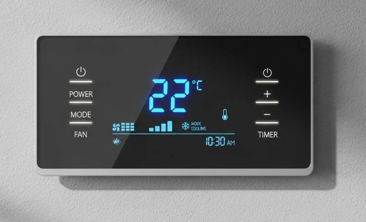 termostato con 22 gradi