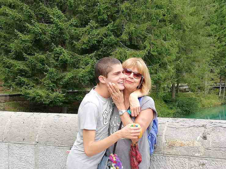 Tommaso e Cecilia Bonaccorsi mentre sono felici