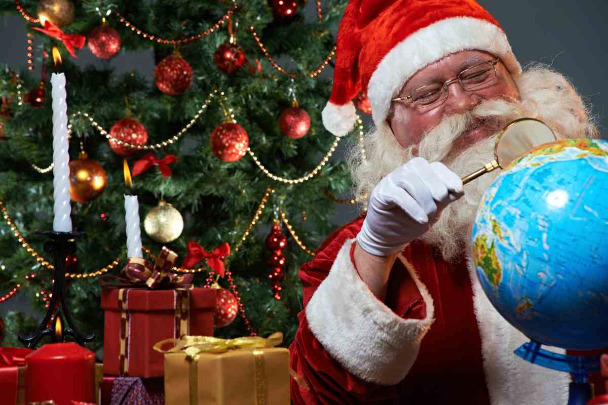 babbo natale mappamondo