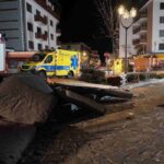 Il luogo della tragedia a Crans Montana