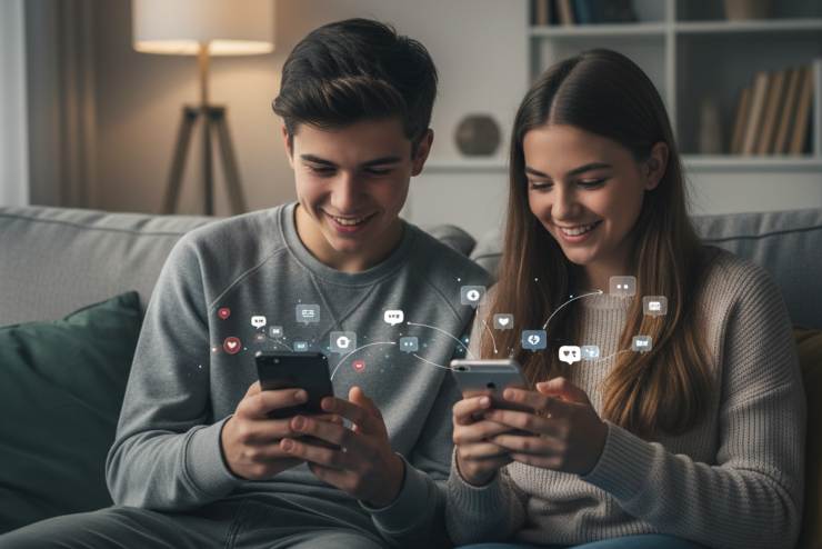 Adolescenti con Smartphone