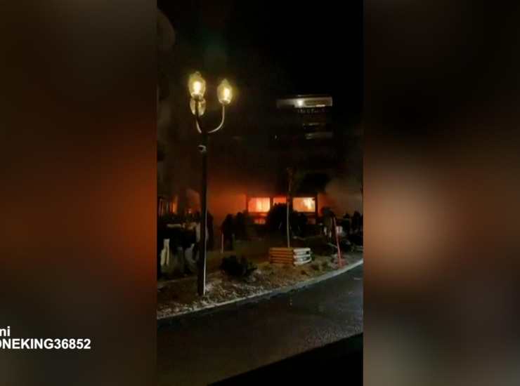 Il momento dell'esplosione