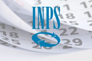 calendario con pagine che si sfogliano e logo inps