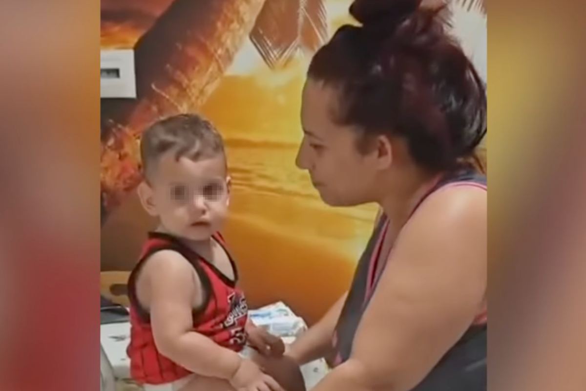 La mamma di Domenico con Domenico