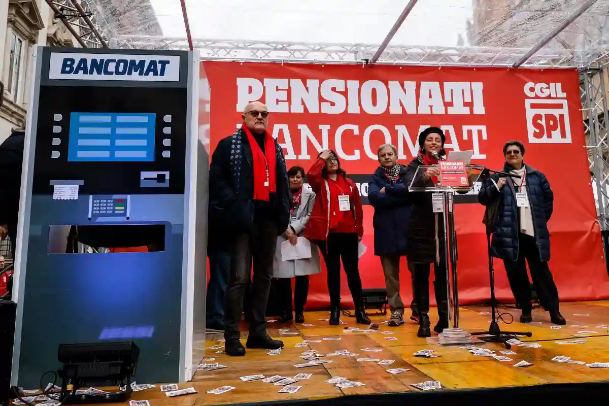 Manifestazione di pensionati CGIL.